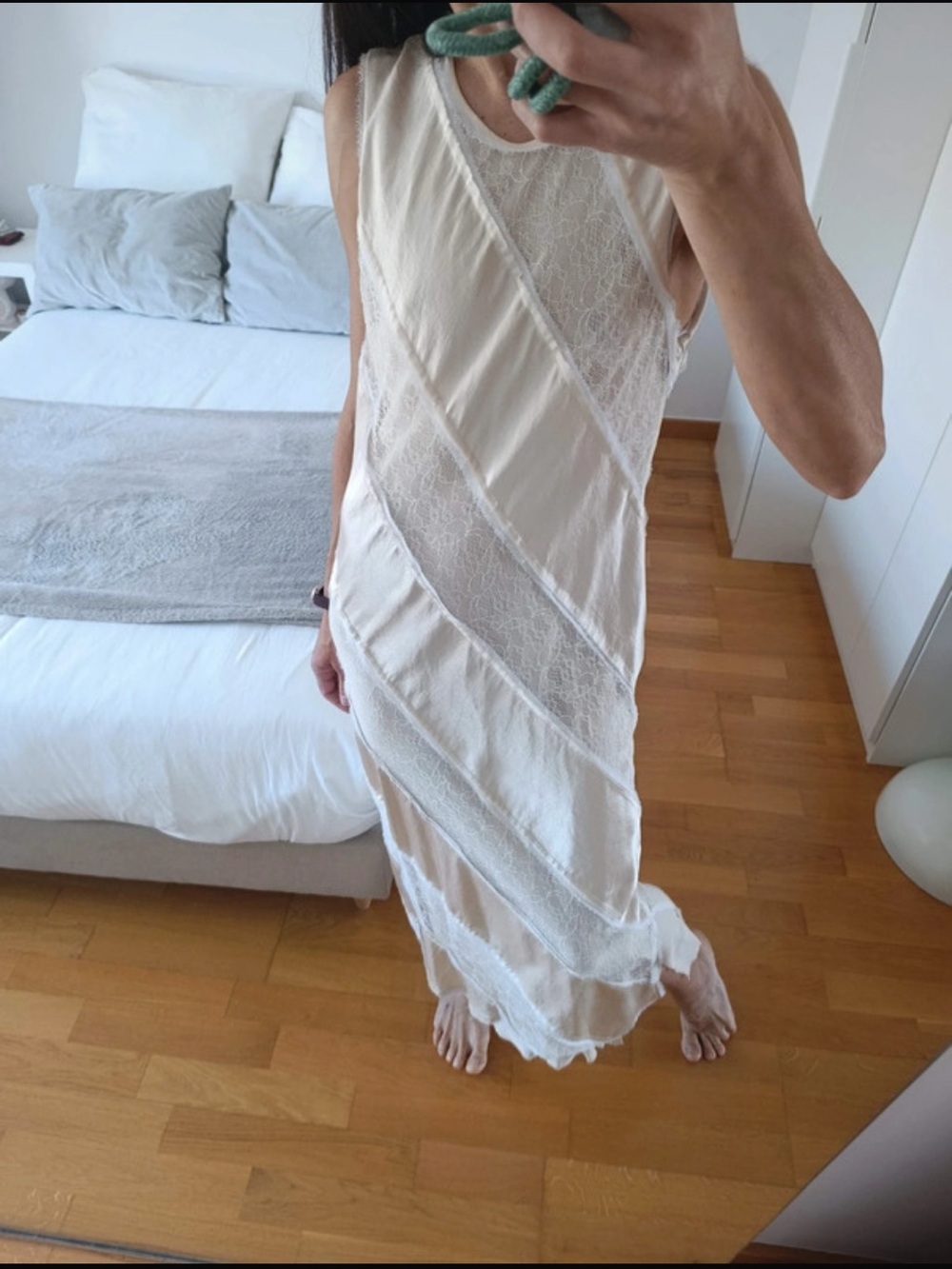 Stratus Lace High Neck Maxi Dress LIMITED EDITION wedding/bridal ZARA - size M